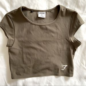 Gymshark Dreamy Crop Top in Olive